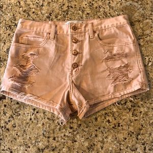 Abercrombie & Fitch Pink Jean Shorts